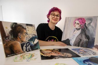 Galerie Forum K gibt der Plauener Nachwuchskünstlerin Antonia Grünler ein Podium - Antonia Grünler stellt unter ihrem Künstlernamen Izabera in der Galerie Forum K aus.