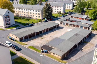 Garagen auf städtischem Grund: Trennt sich Olbernhau schon bald von zahlreichen Grundstücken? - Zu den größeren Garagenkomplexen in Olbernhau gehört der am Wohngebiet Neuer Weg.
