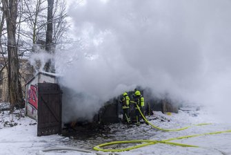 Garagenbrand in Altchemnitz - 