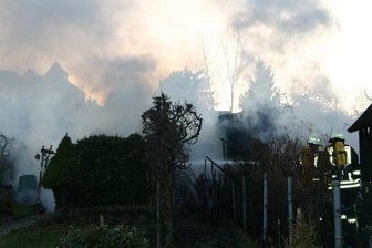 Am Mittwochabend stand in Augustusburg eine Gartenlaube in der Anlage "Höckericht" in Flammen.