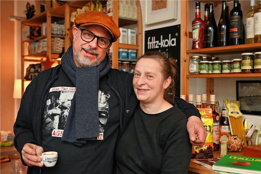Gastro-Ehepaar seit 15 Jahren in Rochlitz - Katja und Michael Andreas betreiben seit 15 Jahren das Café und Feinkostgeschäft Mr. Expresso in Rochlitz. 