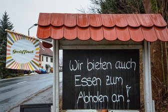 Gastronomen in Flöha: Zwischen Resignation, Trotz und einem Rest Zuversicht - Ein Abholservice, wie er in Oberschöna angeboten wird, bleibt für Gaststätten eine Alternative.