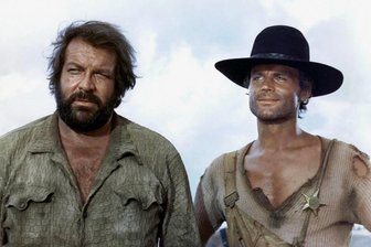 Geburtsstunde eines Kult-Duos: Vor 50 Jahren feierte "Vier Fäuste für ein Halleluja" in Deutschland Premiere - Bud Spencer (links) und Terence Hill.