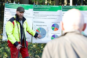 Gegen Borkenkäfer und Trockenheit: So sieht der Wald der Zukunft im Erzgebirge aus - Zu einer besonderen Führung im Abtwald in Gelenau erklärte Tobias Hamm, wie der Waldumbau erfolgen kann, damit der Wald eine Zukunft hat.