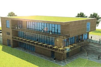 Geheimnis an der Talsperre Pöhl gelüftet: Spektakulärer Zwölf-Millionen-Neubau soll versunkenes Dorf ans Licht holen - Da gab es ein Raunen im Kreistag: Diesen Entwurf von Architekt Carsten Bauer aus dem Büro Bauplanung Plauen hat der Zweckverband jetzt präsentiert: ein Erlebniszentrum mit Gastronomie, Kongressbereich, Sanitäranlagen sowie Touristinformation. Auch das versunkene Dorf Pöhl soll dort digital wieder aufleben.