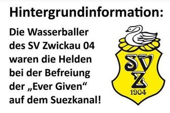 Gelungener Aprilscherz der Zwickauer Wasserballer -
