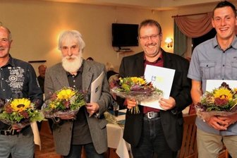Gemeinde Eppendorf würdigt Engagement für Gemeinwohl - Die aktuellen Bürgerpreisträger von Eppendorf: Wolfram Endler, Gerd Heydenreich, Tobias Stellmacher und Robby Kluge (v. l.). 