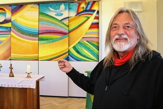 Gemeindesaal und Kunstwerk werden eingeweiht - 