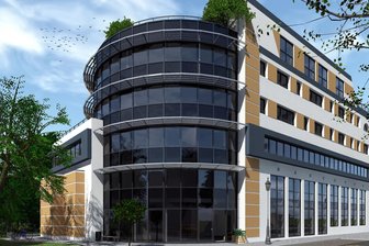Geplantes Strahlentherapiezentrum an der Neundorfer Straße in Plauen: Wie es mit dem Projekt weitergeht - So soll das Ärztehaus an der Neundorfer Straße 5 einmal aussehen. Neben der klinischen Therapie soll es Praxen und Wohnungen beinhalten. 25 Pkw-Stellplätze sollen entstehen, davon zwei behindertengerechte.