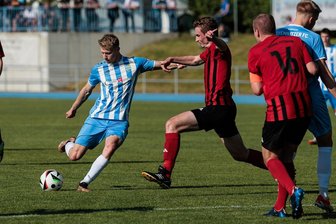 Germania unterliegt vor großer Kulisse - Trug sich am Schwanenteich mit in die Torschützenliste ein: Max Roscher, der das 3:0 für den CFC erzielte.