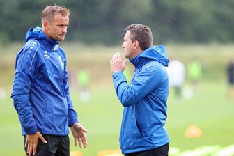 Geschäftsführer Sobotzik und Cheftrainer Bergner verlassen den CFC - Trainer David Bergner (Chemnitz) und Sportdirektor Thomas Sobotzik ( Chemnitzer FC).