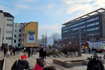 Gestank im Erdgeschoss: Chemnitzer Kulturkaufhaus Tietz evakuiert - Besucher des Tietz mussten das Gebäude verlassen.
