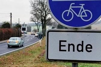 Gewerbegebietsplan nimmt Formen an - Der Radweg soll verlängert werden, der bislang kurz hinter dem Ortseingang endet. 