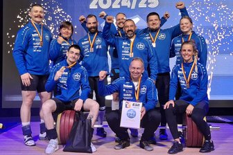 Gewichtheben: Starke Chemnitzer holen Bronze - Die Mannschaft des Chemnitzer AC holte bei der Meisterschaft Bronze.