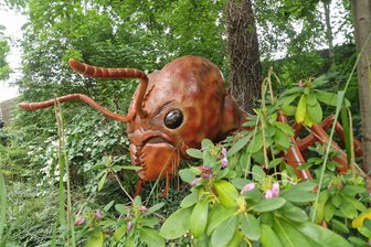 Gigantische Insekten erobern Leipziger Zoo - Blattschneiderameise im XXL-Format: Dieses gigantische Modell gehört zur neuen Ausstellung im Zoo Leipzig.
