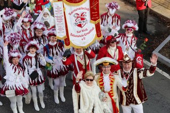 Gigantischer Faschingsumzug: Hohenstein-Ernstthal fest in Narrenhand - Die Gastgeber vom Ro-We-He führten den Umzug an. Anlass des Umzugs war das 50-jährige Bestehen des Vereins.