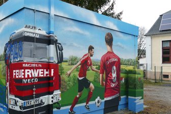 Glasfaserdebakel in Gornau: Wann kommt endlich das Turbo-Internet? - Einer von drei Points of Presence an der Gornauer Turnhalle - Knotenpunkt des neuen Glasfasernetzes.