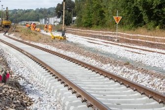 Gleisbau dauert noch bis Ende Oktober -