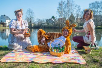 Glück-Auf-Brauerei versteckt zu Ostern Bierflaschen - Der Osterhase ist in Gersdorf und Umgebung schon unterwegs gewesen...