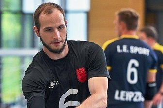 Goalball: Nach "Holzmedaille" bei der EM Riesenerleichterung - Goalballer Oliver Hörauf voller Konzentration auf den nächsten Angriff. 