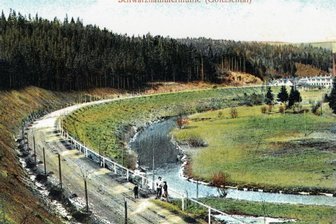 Göltzschtalstraße nach Greiz vor 110 Jahren eingeweiht - Die Straße an der Schwarzhammermühle galt nach ihrer Fertigstellung als eine der schönsten im Vogtland.