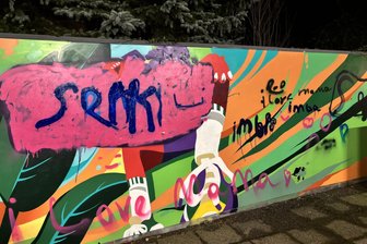 Graffiti-Wand am Kölbelschen Eck in Reichenbach verunstaltet - So ist die Graffitiwand am Kölbelschen Eck in Reichenbach verunstaltet worden.