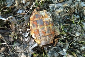 Granate in Schneckengrün geborgen -