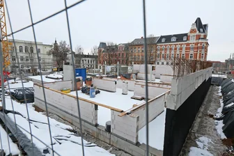 Größtes Bauvorhaben in Werdau wird im März weitergeführt - Im März soll am Erweiterungsbau für die Werdauer Feuerwehrwache weitergebaut werden.
