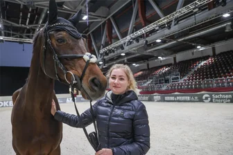 Großer Preis von Sachsen: Wenn Pferde in die Messe Chemnitz ziehen - Sarah Morgenstern aus Chemnitz wird mit dem Pferd Lasse bei einem neuen Turnier innerhalb des Großen Preises von Sachsen antreten.