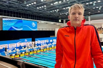 Großes Spektakel in kleiner Halle: Diese Stadt freut sich auf die Erzgebirgsspiele im Schwimmen - Ist gerade bei der Deutschen Jahrgangsmeisterschaft in Berlin am Start: Gustav Albert Zingler.