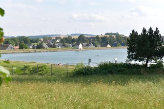 Großhartmannsdorf: Ganz bald ist Schluss mit Baden - Zeit zum Abfischen - Großer Teich in Großhartmannsdorf. Die Badetage sind gezählt.