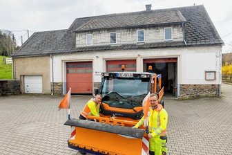 Großrückerswalde: Gemeinde will dieses Jahr rund drei Millionen Euro investieren - Das frühere Feuerwehrgerätehaus in Großrückerswalde soll für rund 100.000 für den Bauhof umgestaltet werden. Schon jetzt wird es von diesem genutzt. 