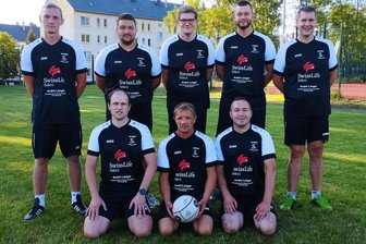 Großrückerswalder Faustballer gehen zum Saisonabschluss leer aus - Die Bezirksliga-Faustballer des SV 49 Großrückerswalde.
