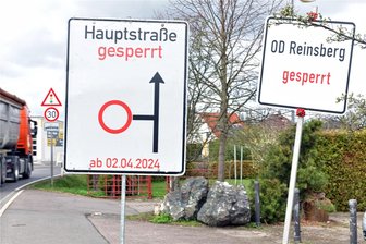 Großschirma: Hauptstraße auf einem Abschnitt gesperrt - Die Hauptstraße in Großschirma ist wegen Arbeiten an einer Trinkwasserleitung in Richtung Seifersdorf/Langhennersdorf gesperrt.