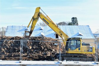 Großschirma: Rittergut wird teilweise abgerissen - Abrissarbeiten laufen derzeit am ehemaligen Rittergut Großschirma.