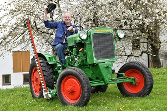 Großschirmaer bleibt Vizepräsident des Landesbauernverbandes - Gunther Zschommler, hier mit seinem Deutz, Baujahr 1937, bleibt Vizepräsident des Landesbauernverbandes.