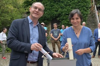 Grundstein für Anbau gelegt -