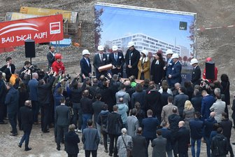 Grundstein für Firmenzentrale des Chemnitzer Versorgers Eins gelegt - 