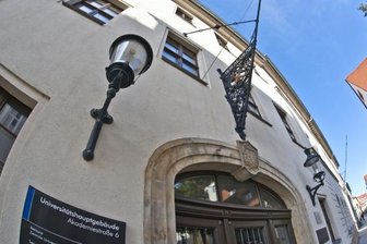 Grundstein für neues Hörsaalgebäude an TU Bergakademie Freiberg gelegt - Verwaltungssitz der TU Bergakademie Freiberg in der Akademiestraße.