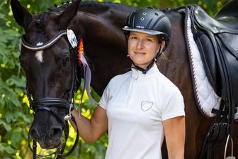 Gut in Tritt gekommen - Die Oberlungwitzerin Juliane Günther wagt sich mit ihrem Pferd LillyFee in die nächsthöhere Klasse.