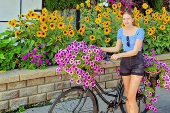 Gymnasiastin aus dem Erzgebirge nach Schülerpraktikum bestärkt: Architektur könnte ihre berufliche Zukunft werden - Stella Dorst erlebte in diesem Jahr einen spannenden Urlaub in den Vereinigten Arabischen Emiraten. Im Bild ist sie im Miracle Garden von Dubai zu sehen.