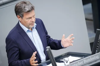 Wirtschaftsminister Robert Habeck im Bundestag.
