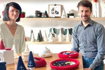 Händler räumen bei Wettbewerb ab - Isabell Kosmitzki, Andreas Schädlich und Mandy Fiebig (v. l.) gehören zu den Köpfen hinter den Schneeberger Projekten, die bei "So geht sächsisch" ein Startkapital von jeweils 5000 Euro abgeräumt haben. 