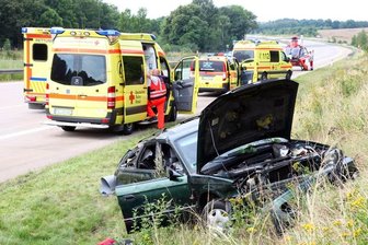 Hainichen: Drei Schwerverletzte bei Unfall auf A4 -