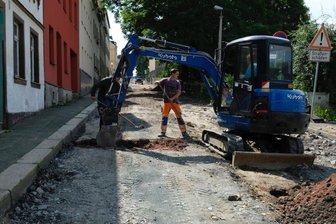 Hainstraße voll gesperrt -