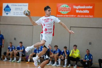Handball-Regionalliga: HC Einheit Plauen klarer Favorit im Derby gegen den EHV Aue II - Im Hinspiel gegen den EHV Aue II sorgte Joel Stegner für Furore. Der junge Spieler gehört mittlerweile zum Stammpersonal des HC Einheit Plauen.