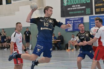 Handball: Titelverteidiger HC Pleißental wirft sich erneut ins Finale des Regionspokals - Philipp Knape vom HC Pleißental glänzte im Pokal-Halbfinale mit 14 Toren.