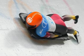 Hannah Neise erste deutsche Skeleton-Olympiasiegerin - Hannah Neise im Eiskanal