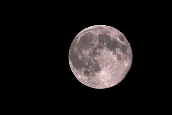 Hartha blickt zum Mond, Flöha liest, Augustusburg bastelt: Drei tolle Tipps für diese Woche - Aufnahme vom 5.11.2025, Brandenburg: Der Vollmond mit dem sichtbaren Mondkrater Tycho.