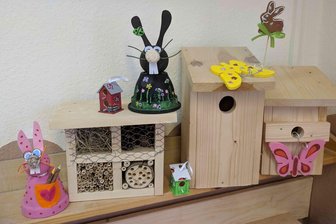 Hasen, Körbchen und Gestecke: Osterbasteln in der Naturschutzstation Weiditz - In der Naturschutzstation Weiditz können Nistkästen und Osterkreationen gebastelt werden.